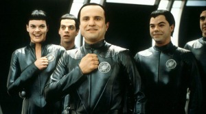 Those Thermians from Galaxy Quest haven't quite mastered the human smile yet...but they're working on it!