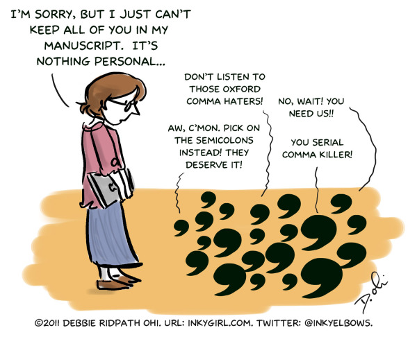 Comma cartoon by Debbie Ridpath Ohi